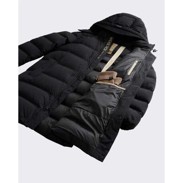 Woolrich Heren matt stretch long puffer CFWOOU2089MRUT3107-100 large