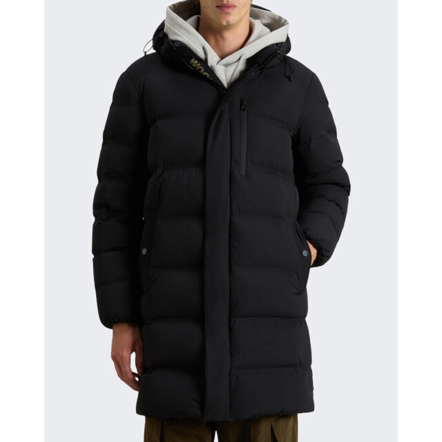 Woolrich Heren matt stretch long puffer CFWOOU2089MRUT3107-100 large
