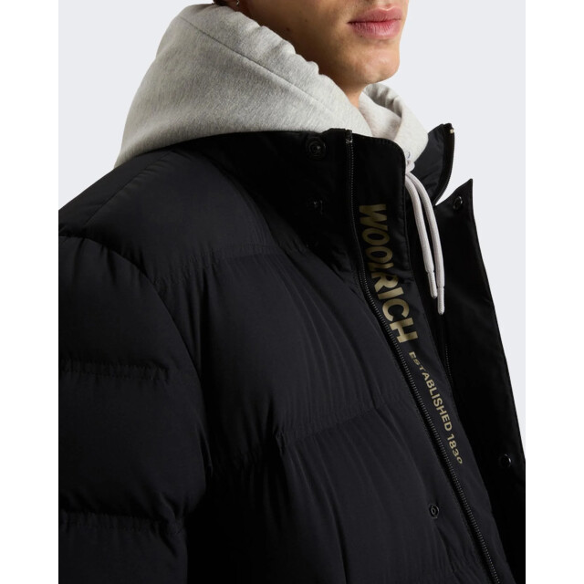 Woolrich Heren matt stretch long puffer CFWOOU2089MRUT3107-100 large