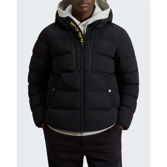Woolrich Heren matt stretch puffer jacket CFWOOU2088MRUT3107-100 large