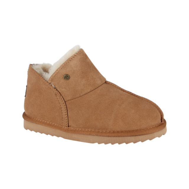 Warmbat Willow cognac dames pantoffel (gesloten hiel) Warmbat WLW321025 large