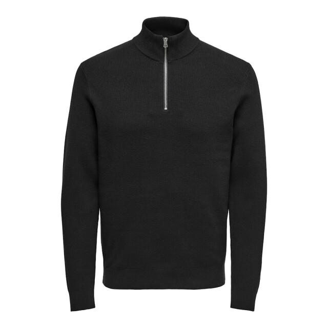 Only & Sons Onsphil reg 12 struc half zip knit - 5219.80.0006 large