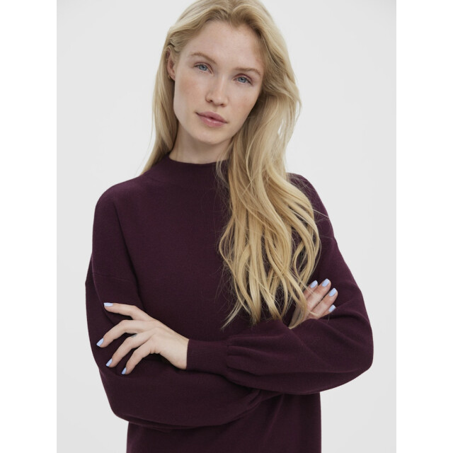 Vero Moda Vmnancy ls funnelneck dress noos bordeaux 4409.47.0004 large Vero Moda Vmnancy ls funnelneck dress noos bordeaux 4409.47.0004 large
