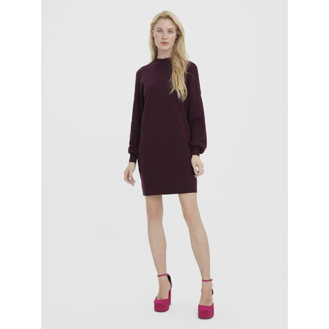 Vero Moda Vmnancy ls funnelneck dress noos bordeaux 4409.47.0004 large Vero Moda Vmnancy ls funnelneck dress noos bordeaux 4409.47.0004 large