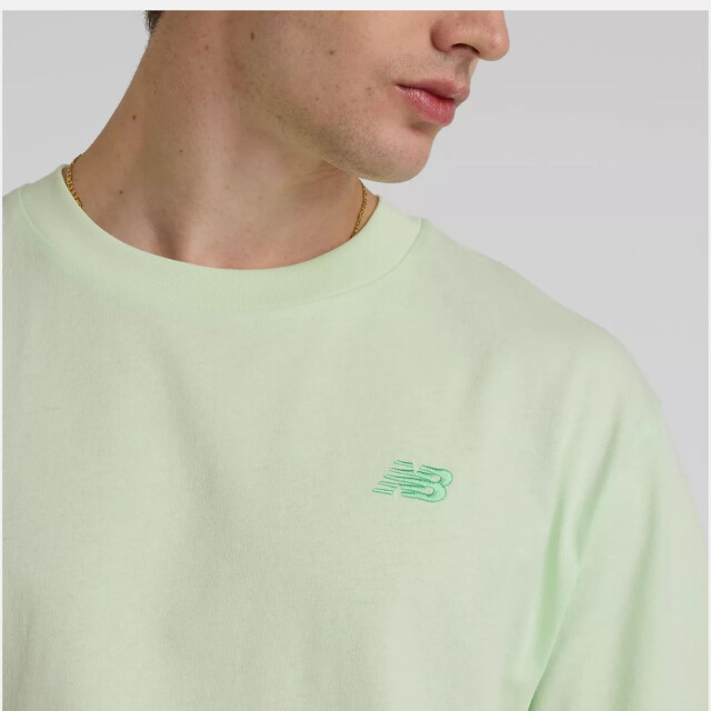 New Balance MT41533 T-Shirts Groen MT41533 large