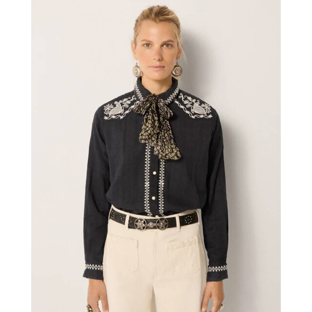 Maison Hotel Blouse lange mouw charro Maison Hotel Blouse lange mouw CHARRO large