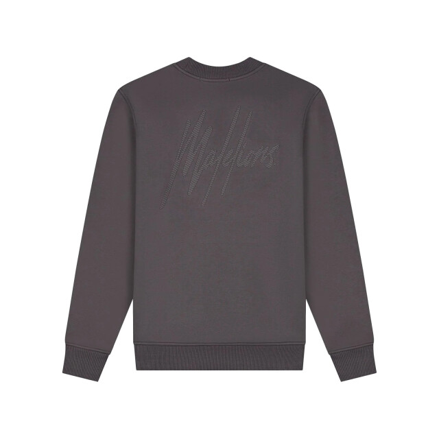 Malelions men striped signature sweater mm1-aw25-05 696 mulch brown 05735.840.0034 large