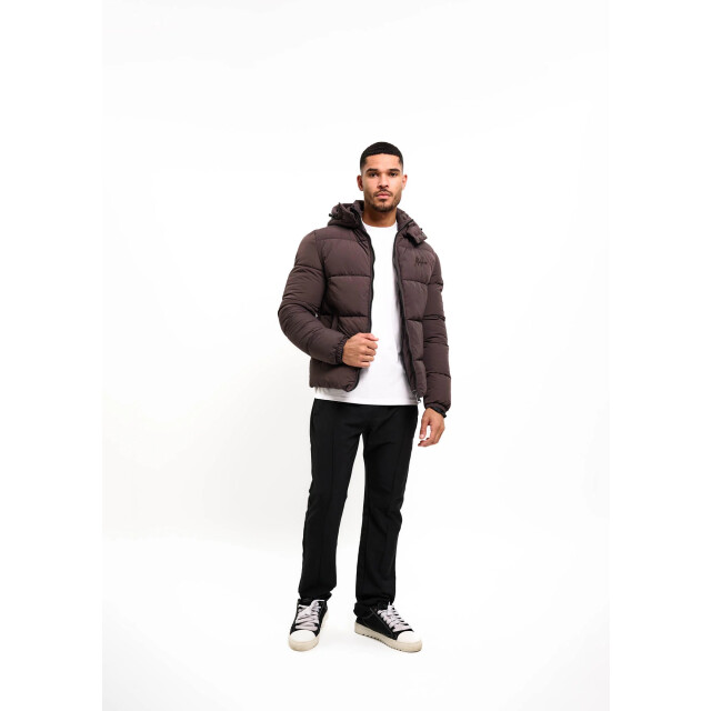 Malelions men donn puffer jacket mm2-aw25-14 696 mulch brown 05111.840.0089 large