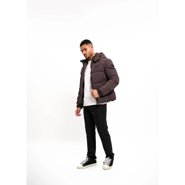 Malelions men donn puffer jacket mm2-aw25-14 696 mulch brown 05111.840.0089 large