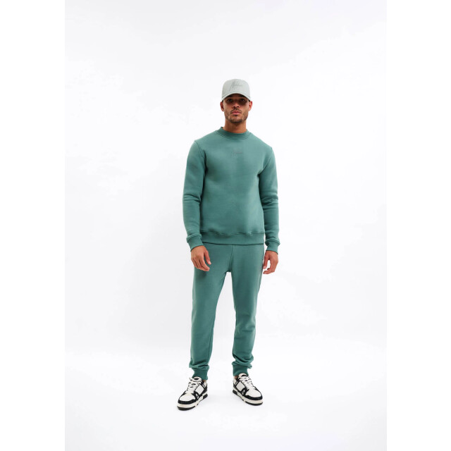 Malelions men striped signature sweater mm1-aw25-05 400 green 05735.369.0006 large