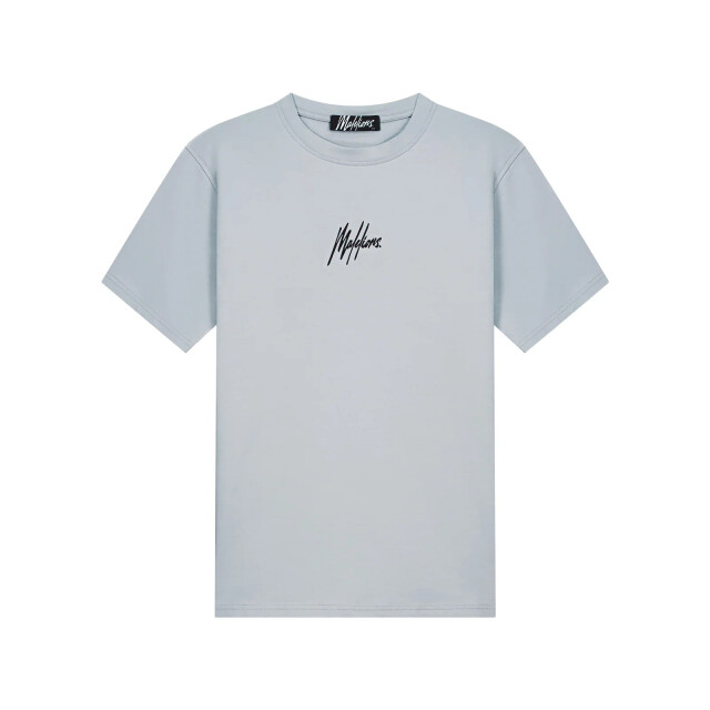 Malelions men striped signature t-shirt mm1-aw25-03 691 ocean grey 05011.940.0104 large
