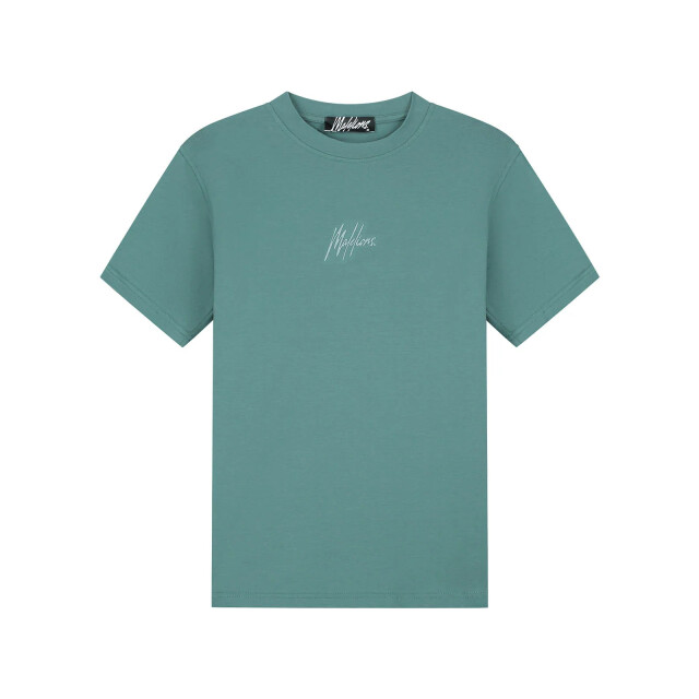 Malelions men striped signature t-shirt mm1-aw25-03 400 green 05011.369.0251 large