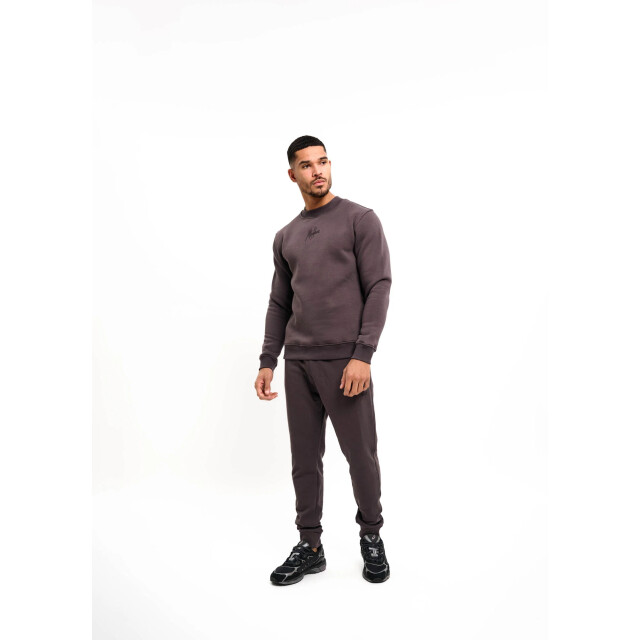 Malelions men striped signature sweater mm1-aw25-05 696 mulch brown 05735.840.0034 large