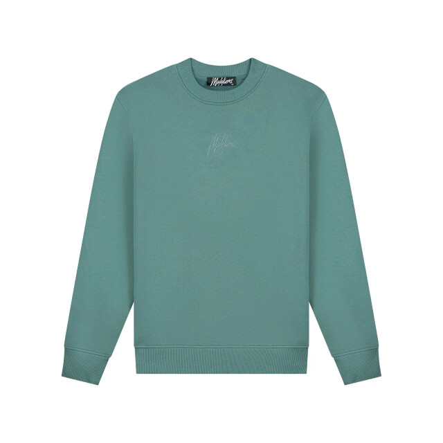 Malelions men striped signature sweater mm1-aw25-05 400 green 05735.369.0006 large