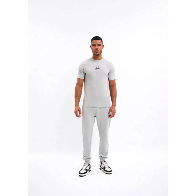 Malelions men striped signature t-shirt mm1-aw25-03 691 ocean grey 05011.940.0104 large