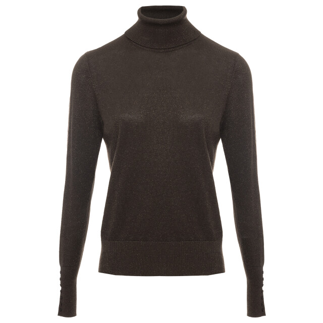 Emotions rollneck pullover is lurex 225105 908 choco 06712.840.0129 large