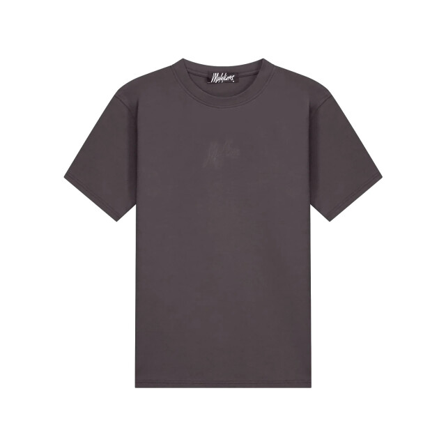 Malelions men striped signature t-shirt mm1-aw25-03 696 mulch brown 05011.840.0077 large