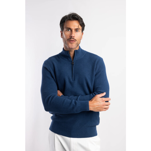 Blue Industry De chenille half-zip pullover | KBIW25-M16 large