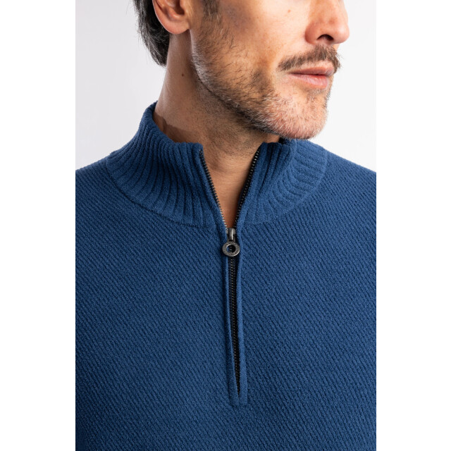 Blue Industry De chenille half-zip pullover | KBIW25-M16 large