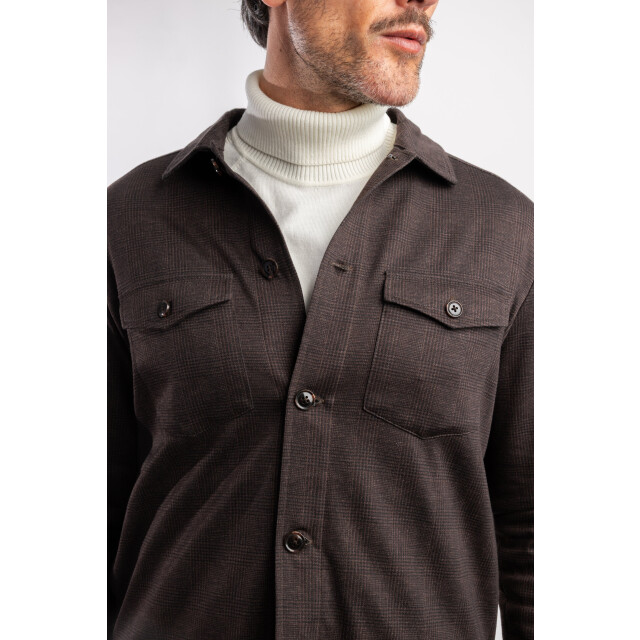 Blue Industry Het ruitmotief overshirt met knoopsluiting | NAPOLIW25-M3 large
