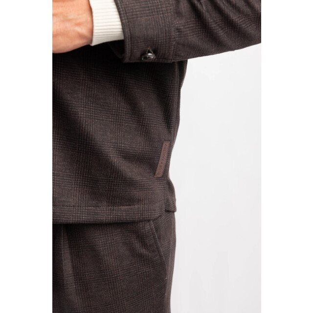 Blue Industry Het ruitmotief overshirt met knoopsluiting | NAPOLIW25-M3 large