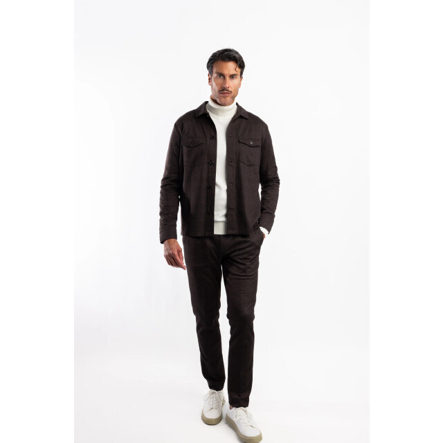 Blue Industry Het ruitmotief overshirt met knoopsluiting | NAPOLIW25-M3 large