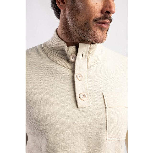 Blue Industry De pullover met knoop- en ritssluiting | KBIW25-M11 large