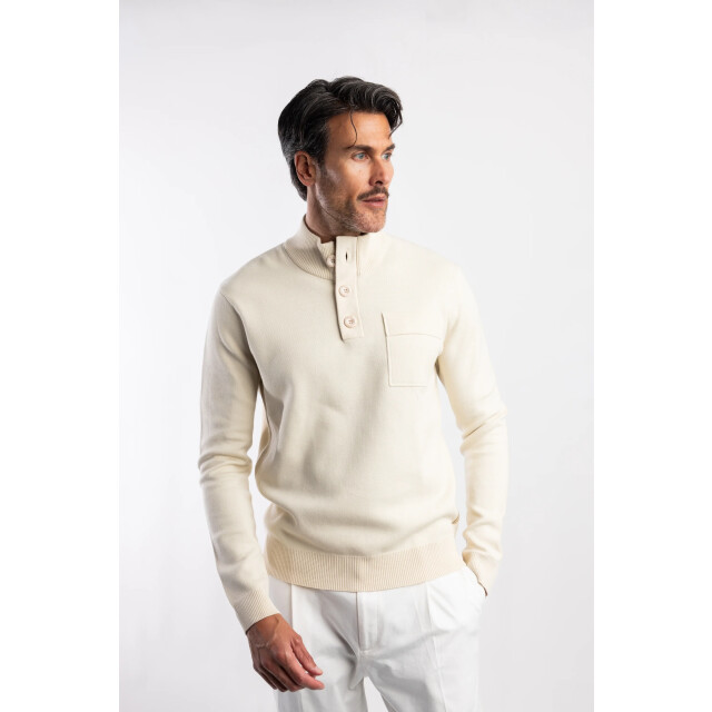 Blue Industry De pullover met knoop- en ritssluiting | KBIW25-M11 large