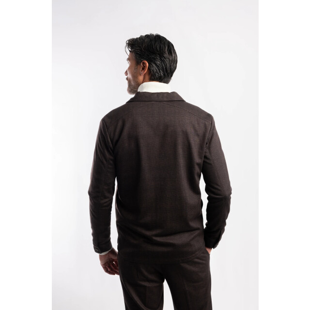 Blue Industry Het ruitmotief overshirt met knoopsluiting | NAPOLIW25-M3 large