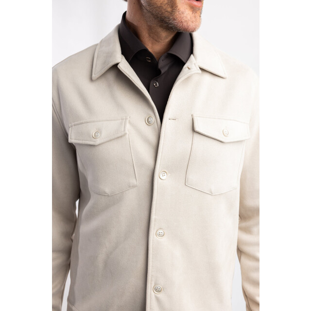 Blue Industry Het suède look overshirt | MILANOW25-M42 large