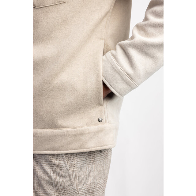 Blue Industry Het suède look overshirt | MILANOW25-M42 large