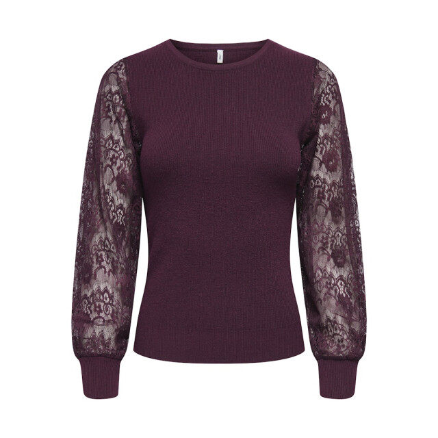Only Onlperry life ls mix o-neck knt bordeaux 4219.47.0029 large