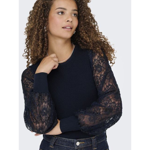 Only Onlperry life ls mix o-neck knt navy 4219.37.0026 large
