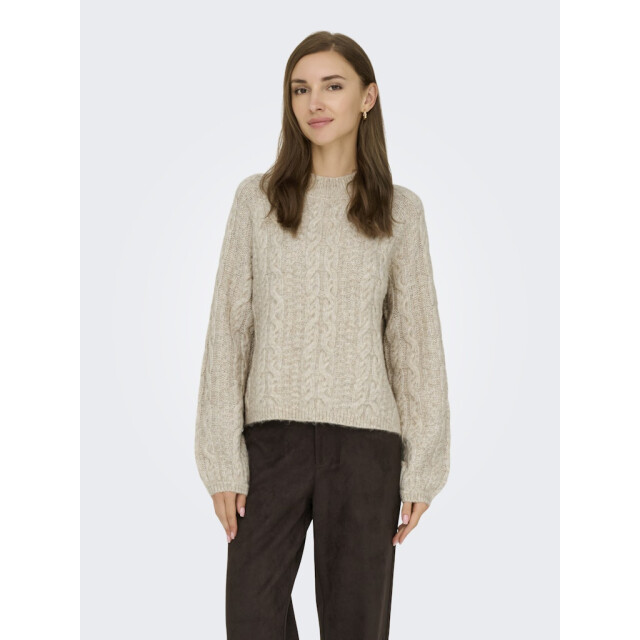 Jacqueline de Yong Jdysilja ls hn cable pullover knt beige 4219.05.0005 large
