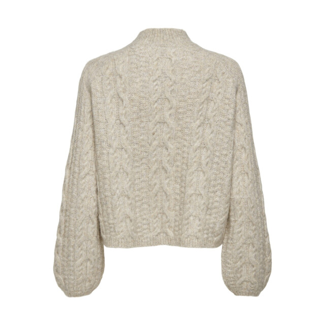 Jacqueline de Yong Jdysilja ls hn cable pullover knt beige 4219.05.0005 large