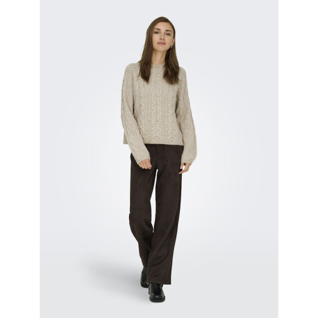 Jacqueline de Yong Jdysilja ls hn cable pullover knt beige 4219.05.0005 large