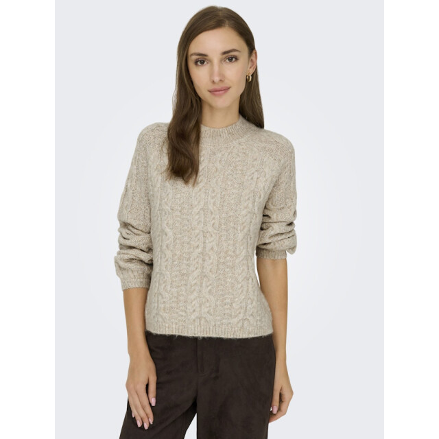 Jacqueline de Yong Jdysilja ls hn cable pullover knt beige 4219.05.0005 large Jacqueline de Yong Jdysilja ls hn cable pullover knt beige 4219.05.0005 large