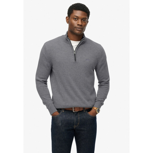 Superdry Trui met wolmix zip licht 5219.83.0013 large
