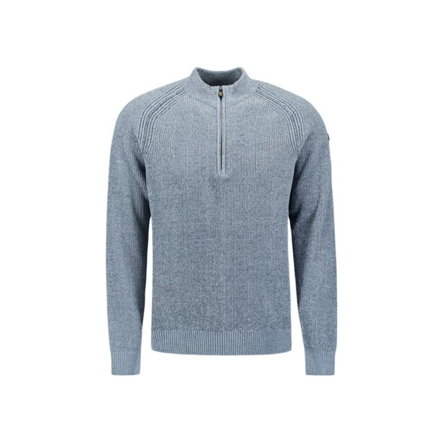 No Excess Pullover half zip 2 colored chenill dusty blue 29210967SN-138 large