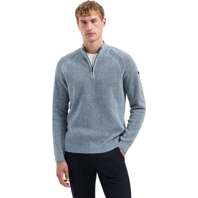 No Excess Pullover half zip 2 colored chenill dusty blue 29210967SN-138 large