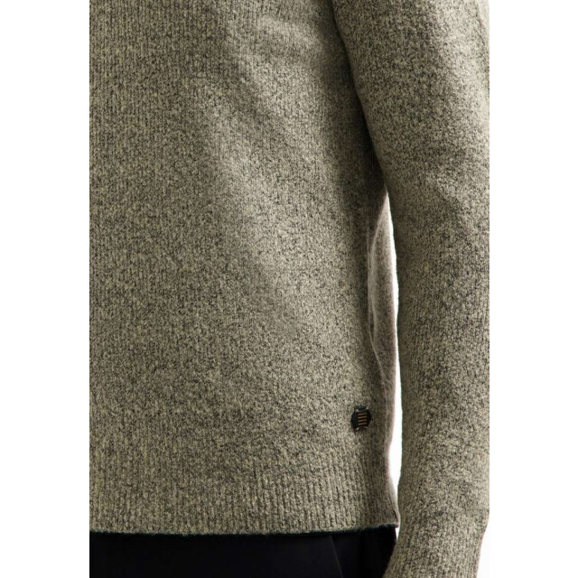 No Excess Pullover wing collar half zip soft sand 29210923-015 large