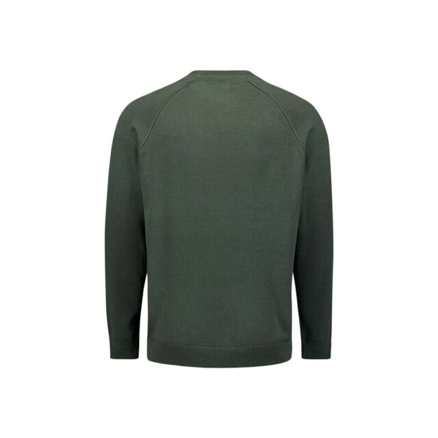 No Excess Pullover crewneck solid waffle knit dark green 29230964SN-052 large