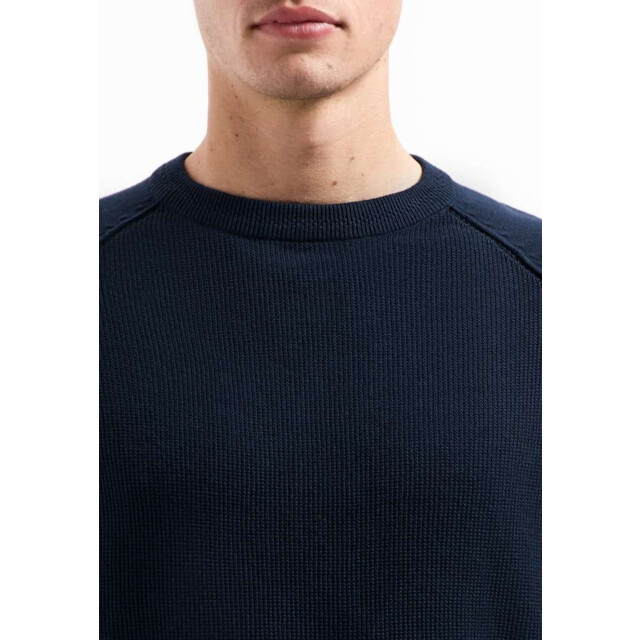 No Excess Pullover crewneck solid waffle knit night 29230964SN-078 large