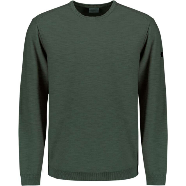 No Excess Pullover crewneck garment dyed + st dark steel N2102-124 large