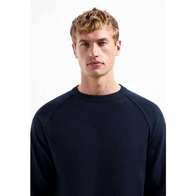 No Excess Pullover crewneck solid waffle knit night 29230964SN-078 large