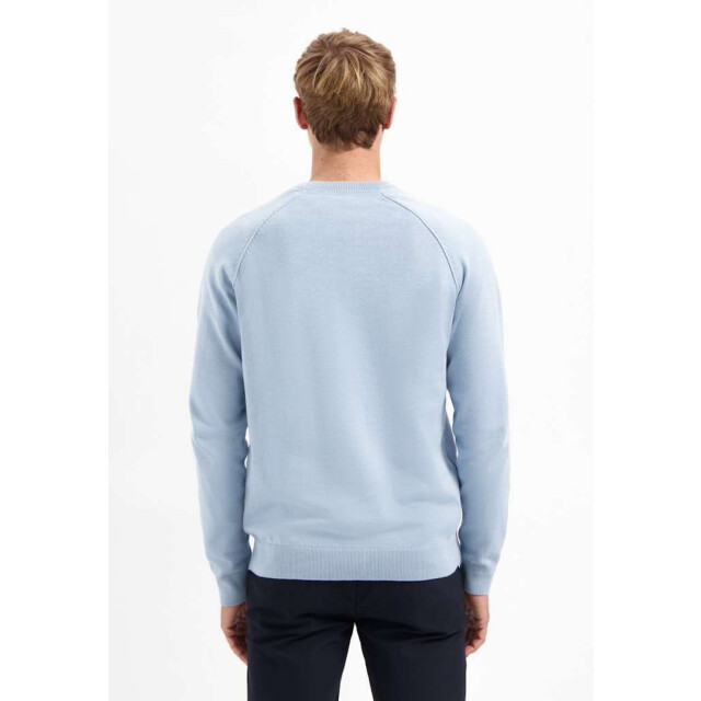 No Excess Pullover crewneck solid waffle knit dusty blue 29230964SN-138 large