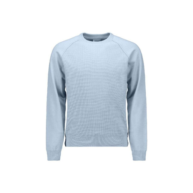 No Excess Pullover crewneck solid waffle knit dusty blue 29230964SN-138 large