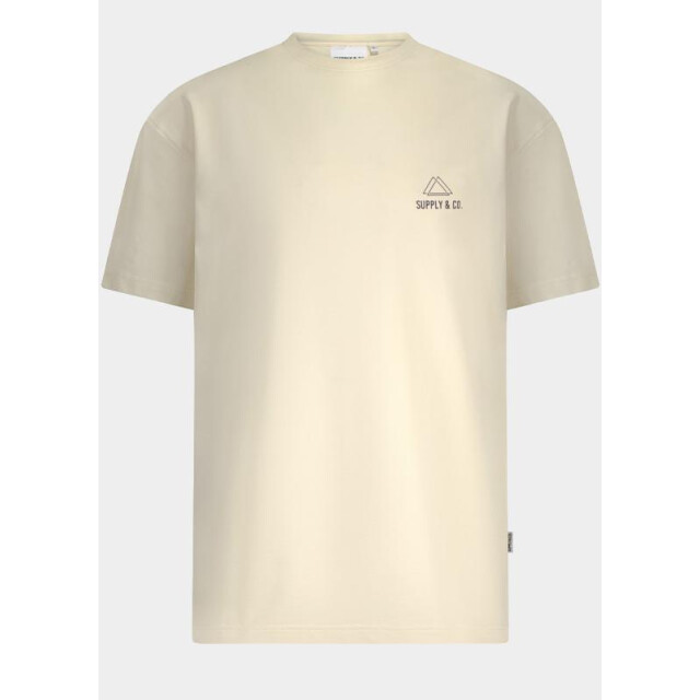 Bos Bright Blue Supply & co. t-shirt korte mouw james t-shirt backprint 25308ja06/150 off-white 199337 large