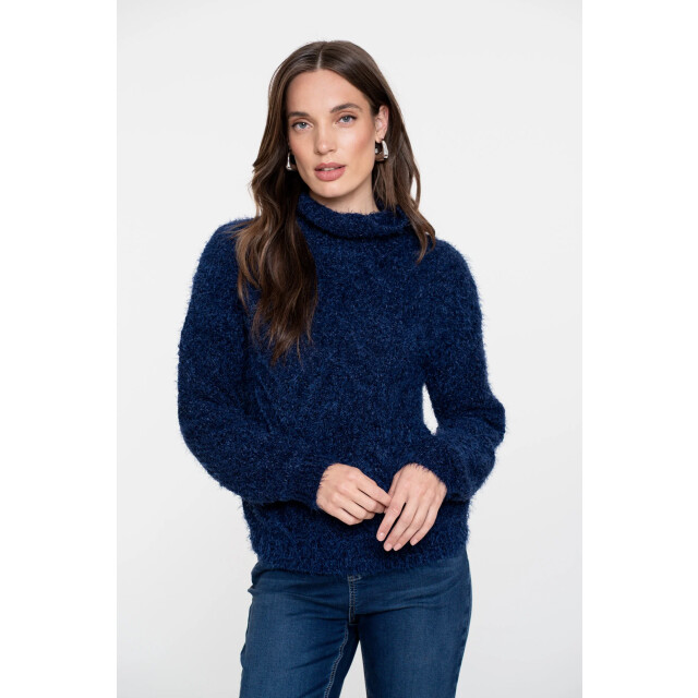 Geisha Pullover 54515-10 inkt blauw 54515-10-0675 large Geisha Pullover 54515-10 inkt blauw 54515-10-0675 large