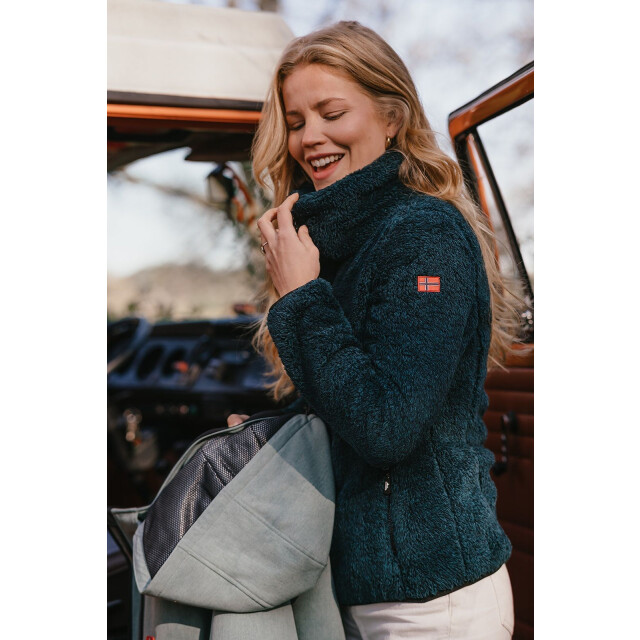Nordberg evy fleece fleece sweater met rits dames - 072784_270-L large